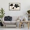 Stupell Industries Inky Black Florals Silhouette Black Framed Floater Canvas Wall Art, design by Creative Studio